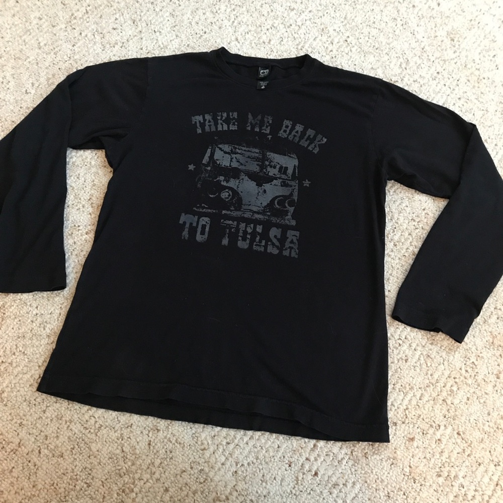 Vintage-look Take Me Back to Tulsa long sleeve tee